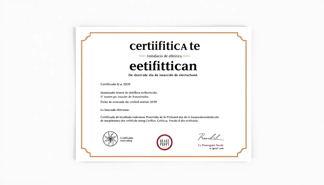 certificado de instalacion electrica