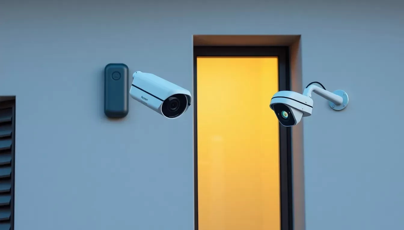 instalacion de camaras de vigilancia en la fachada de casa