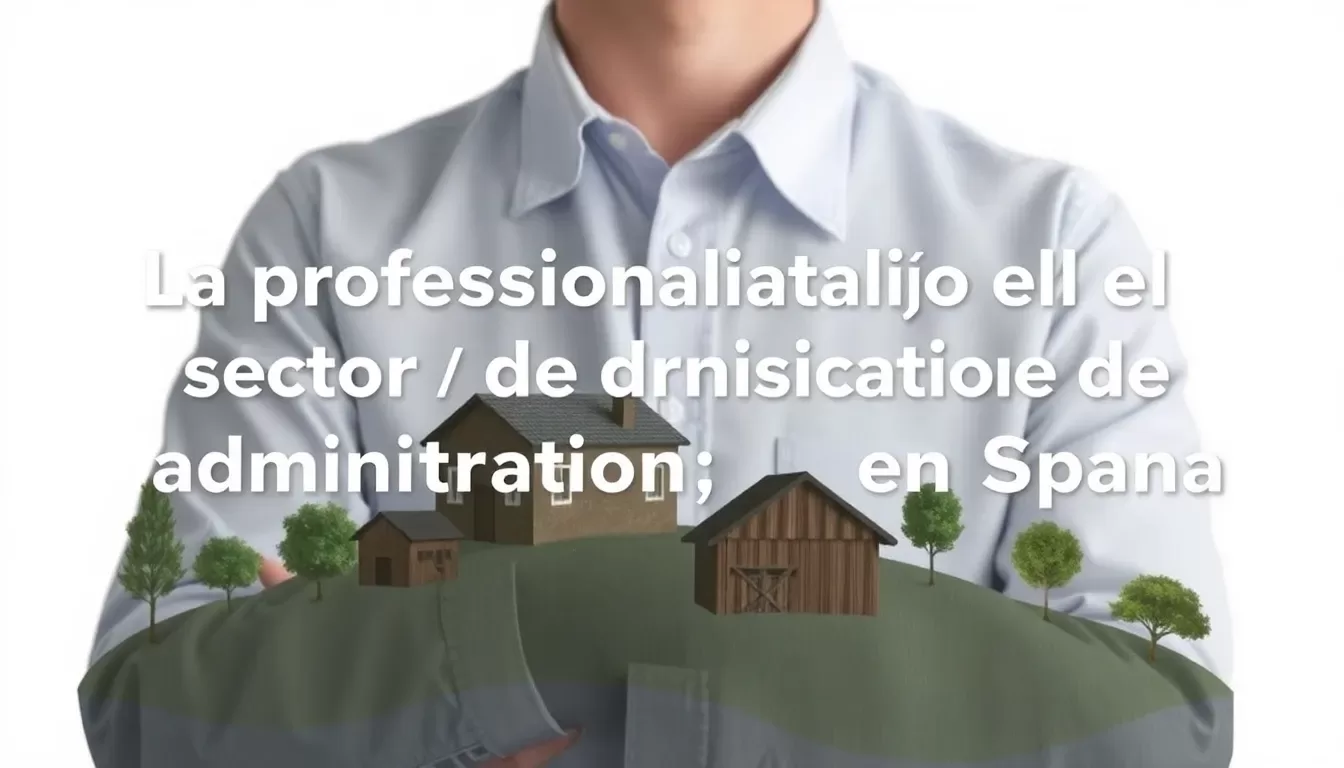 la profesionalizacion del sector de administracion de fincas en espana