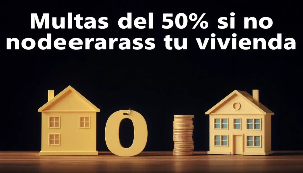multas del 50 si no declaras tu vivienda y como hacerlo