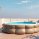 Seguridad de las piscinas inflables en la terraza en verano